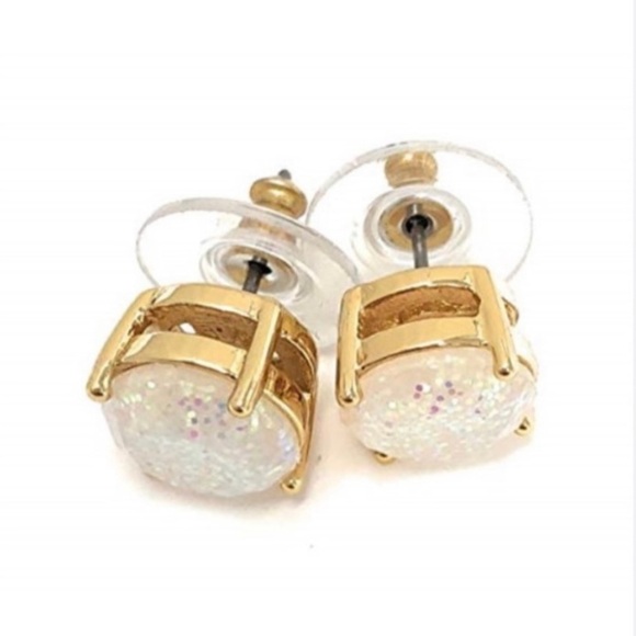 KATE SPADE Crystal Square Opal Stud Earrings - Picture 12 of 12